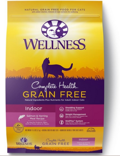 Wellness Complete Health Natural Indoor Adult Grain Free Salmon and Herring Dry Cat Food Serving NY NJ Pet Goods