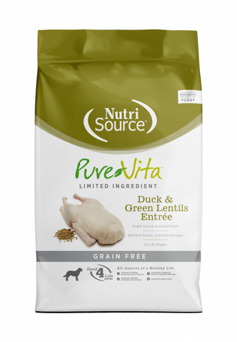 PureVita Grain Free Duck & Green Lentils Recipe Dry Dog Food