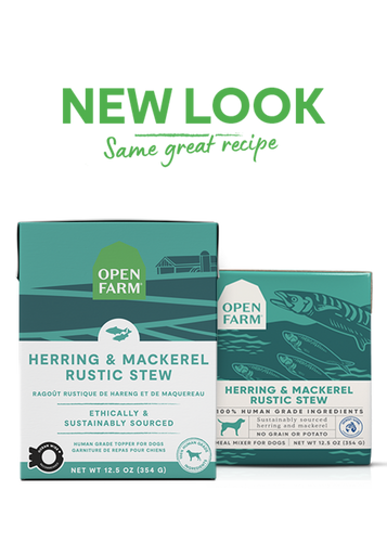 Open Farm Grain Free Herring & Mackerel Recipe Rustic Stew Wet Dog Food