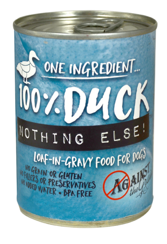 Against the Grain Nothing Else Grain Free One Ingredient 100% Duck Canned Dog Food