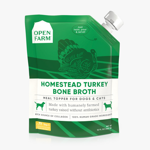 Open Farm Homestead Turkey Bone Broth for Dogs & Cats