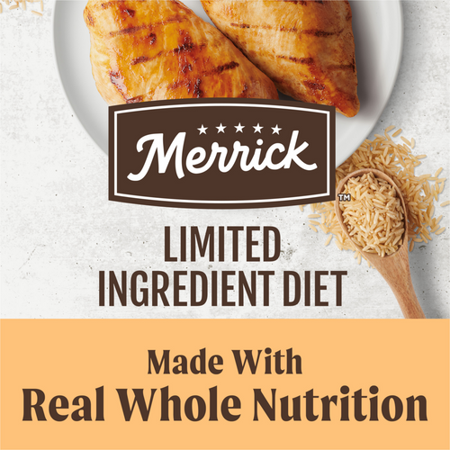 Merrick Limited Ingredient Diet Dry Dog Food Real Chicken & Brown Rice Recipe with Healthy Grains