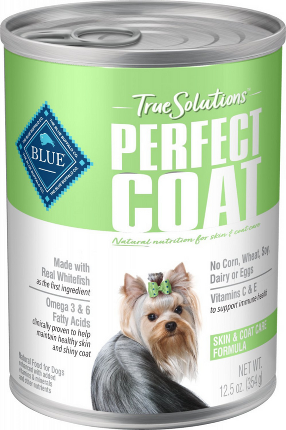 Blue Buffalo True Solutions Perfect Coat Skin & Coat Care Formula Adult Canned Dog Food