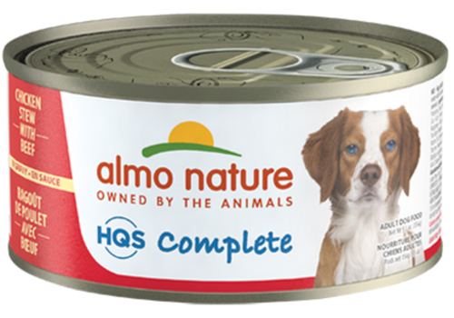 Almo Nature HQS Complete Dog Complete & Balanced Chicken Stew with Beef Canned Dog Food