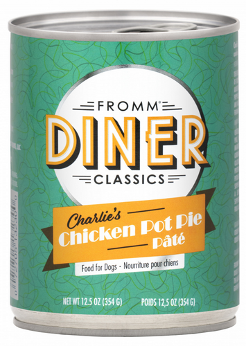 Fromm Diner Classics Charlie's Chicken Pot Pie Pate Canned Dog Food