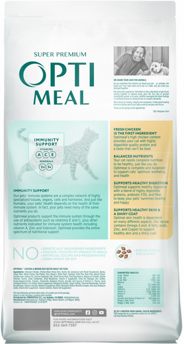 Optimeal Nutrient Balance Chicken & Brown Rice Recipe Adult Cat Dry Food