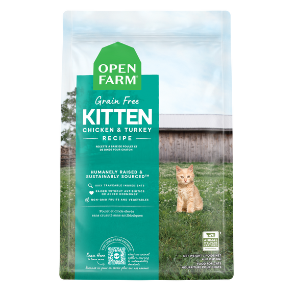 Open Farm Grain Free Kitten Chicken & Turkey  Recipe