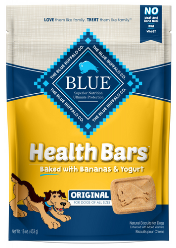 Blue Health Bars Baked With Banana & Yogurt Dog Treats