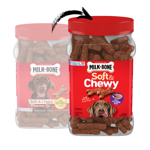 Milk-Bone Soft and Chewy Treats-Beef Filet Mignon