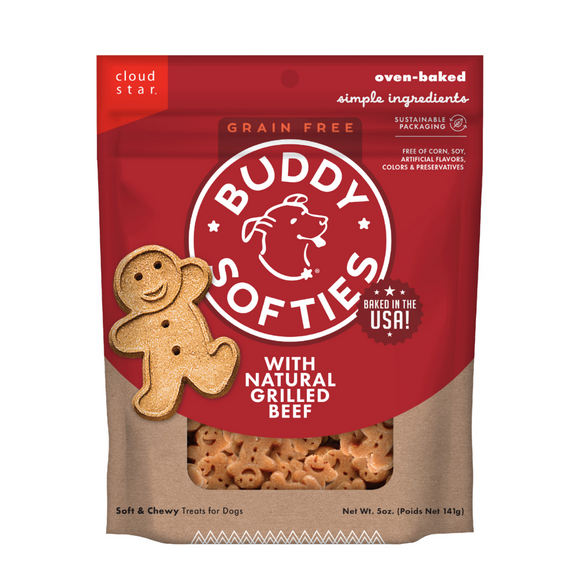 Buddy Biscuits Softies Soft & Chewy Grain Free Beef Dog Treats