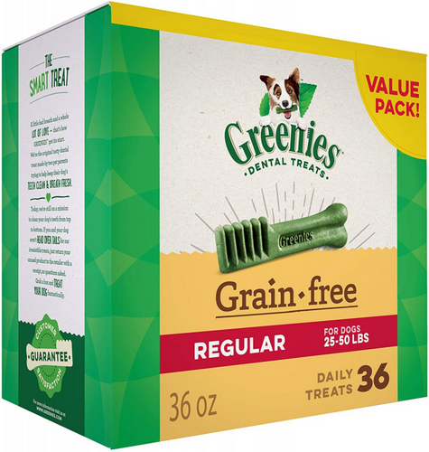 Greenies Regular Grain Free Dental Dog Chews