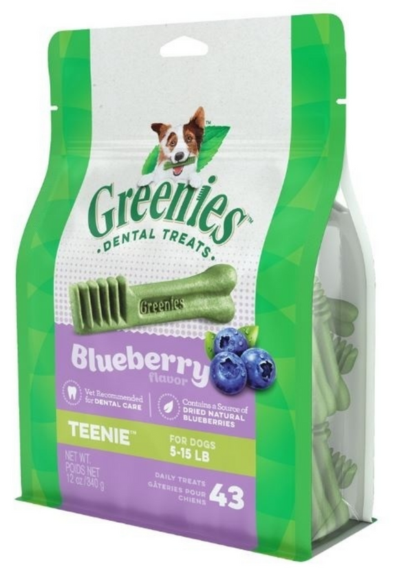 Greenies Teenie Blueberry Dental Dog Chews