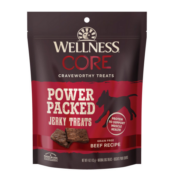 Wellness CORE Natural Grain Free Pure Rewards Beef Recipe Jerky Bites Dog Treats