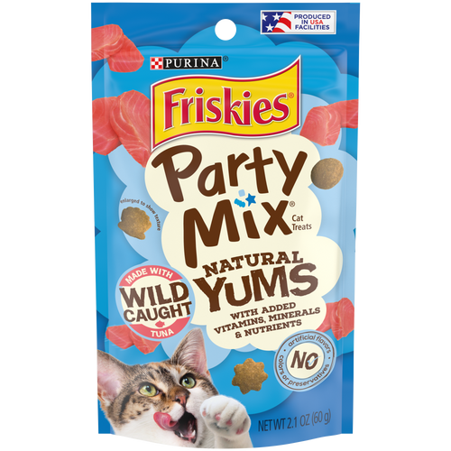 Friskies Party Mix Natural Yums with Real Tuna Cat Treats