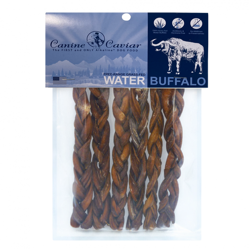 Canine Caviar Buffalo Braided Stix Dog Treats