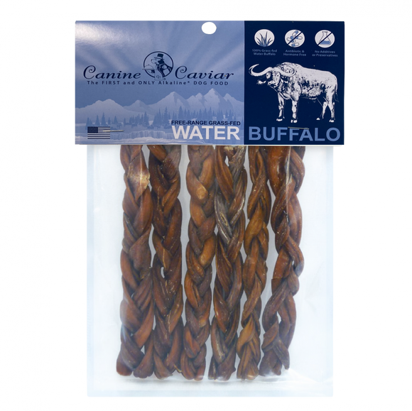 Canine Caviar Buffalo Braided Stix Dog Treats