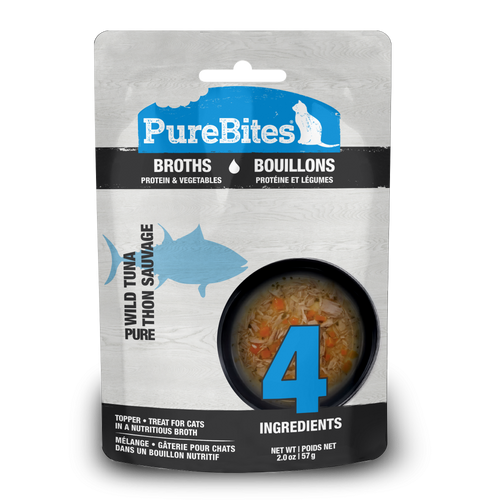 PureBites Broths Cat Treat Topper Tuna & Vegetables