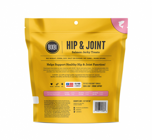 BIXBI Hip & Joint SALMON Jerky Dog Treats