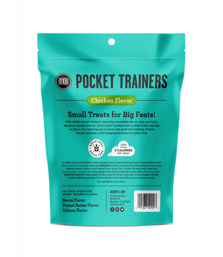 BIXBI Pocket Trainers Chicken Dog Treats