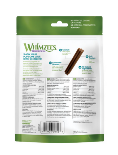 Whimzees Puppy Dental Chew Dog Treats