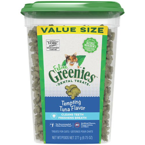 Feline Greenies Adult Dental Tempting Tuna Flavor Cat Treats