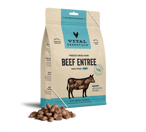 Vital Essentials Beef Nibblets Freeze Dried Dog Food