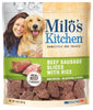 Milo's Kitchen Beef Sausage Slices with Rice Dog Treats