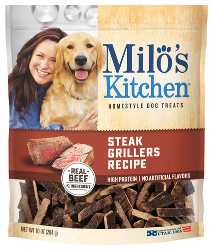 Milo's Kitchen Steak Grillers with Angus Steak Dog Treats