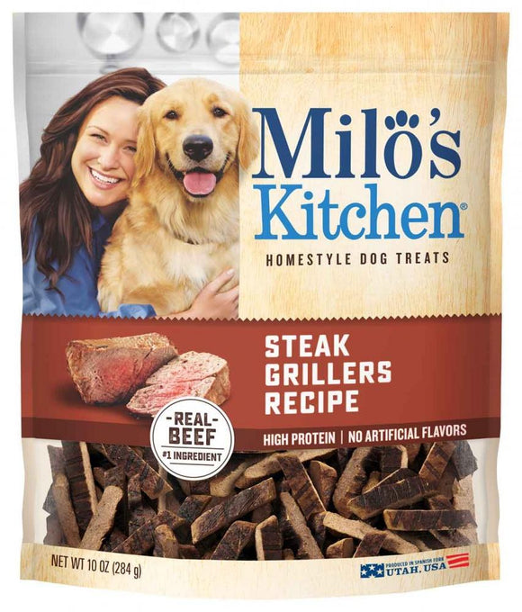 Milo's Kitchen Steak Grillers with Angus Steak Dog Treats