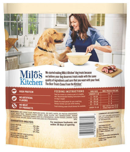Milo's Kitchen Steak Grillers with Angus Steak Dog Treats
