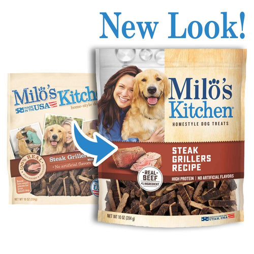 Milo's Kitchen Steak Grillers with Angus Steak Dog Treats