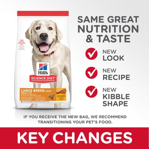 Hill's Science Diet Adult Large Breed Light Chicken Meal & Barley Dog Food
