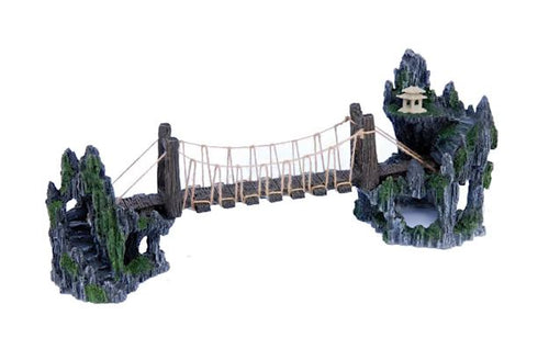 Penn Plax Troll Bridge Aquarium Ornament