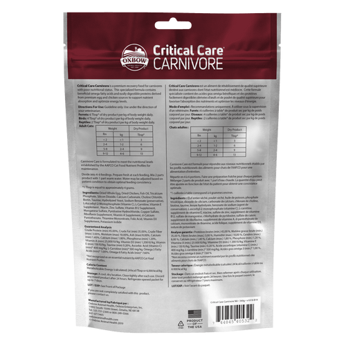 Oxbow animal health Critical care herbivore Poeder 141g kopen of Oxbow animal health Critical care herbivore Poeder 141g kopen of