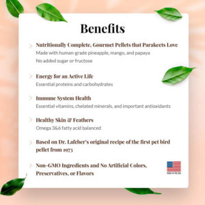 Lafeber Parakeet Tropical Fruit Gourmet Pellets