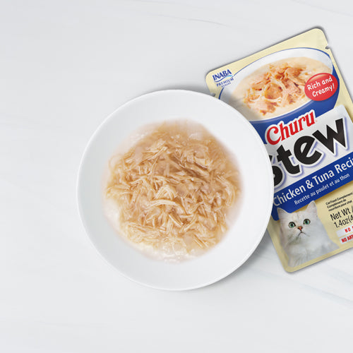 Inaba Churu Stew Chicken with Salmon Recipe Cat Treat