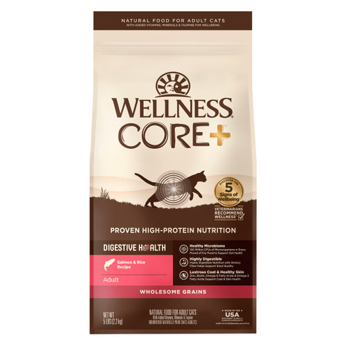Wellness CORE® Digestive Health with Wholesome Grains Salmon & Rice Dry Cat Food