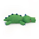 ZippyPaws Snooziez with Shhhqueaker – Alligator Dog Toy