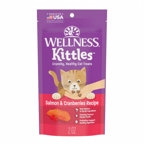 Wellness Kittles Grain Free Natural Cat Treats, Salmon & Cranberries Recipe