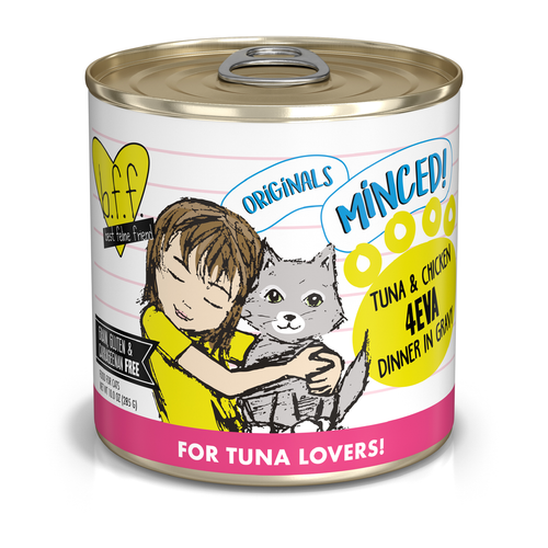 Weruva BFF Minced  Tuna & Chicken 4Eva Dinner in Gravy Wet Cat Food