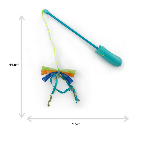 SmartyKat Leapin' Laser 2-in-1 Electronic Laser Pointer & Wand Cat Toy