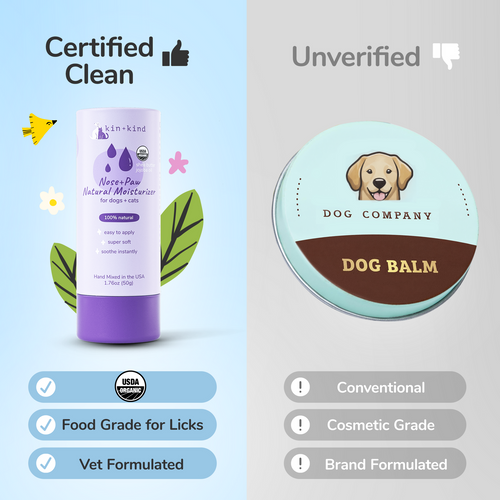 Kin + Kind Organic Nose & Paw Moisturizer Stick for Dogs & Cats