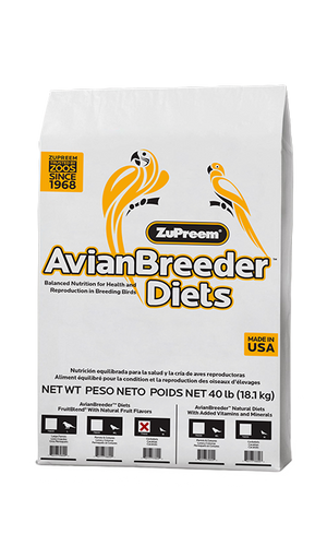 Zupreem AvianBreeder FruitBlend Flavor Food with Natural Flavors for Medium Birds